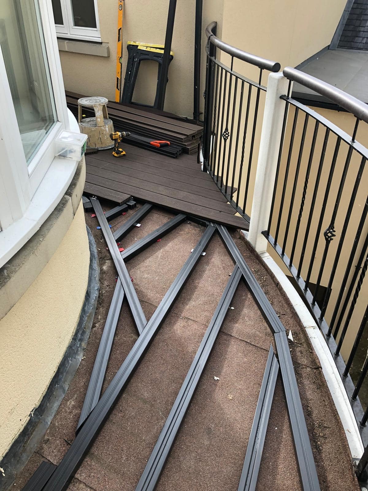 Composite decking Balcony St Johns Square Eton 1