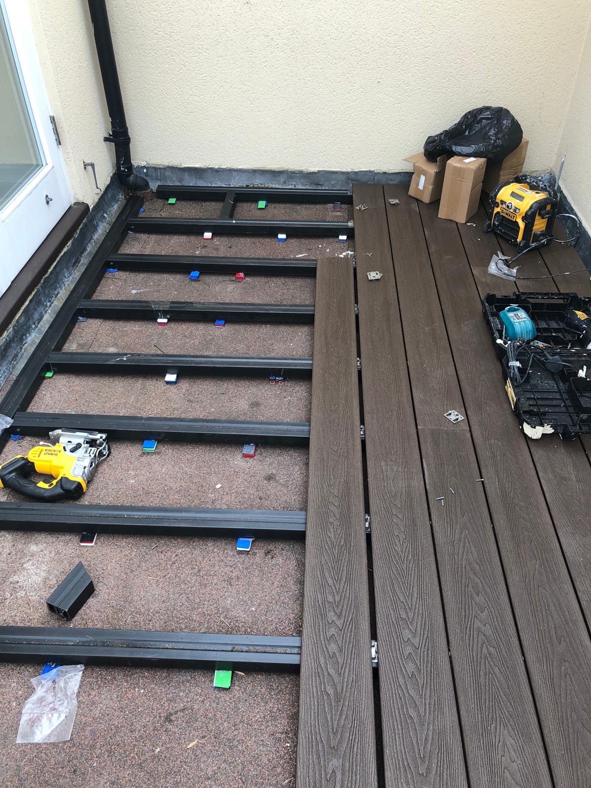 Composite decking Balcony St Johns Square Eton 7